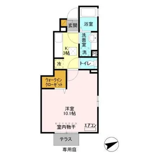 LA SPLENDEUR【1階】の間取り