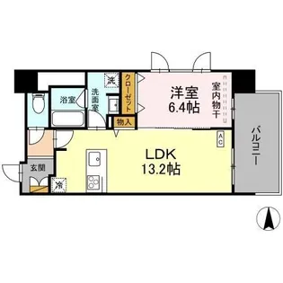 THE REJUVEPORT KISARAZU【0701号室】の間取り