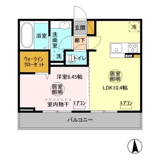 アセット木更津【3階】の間取り