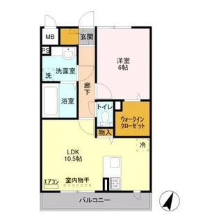 ルクティア【3階】の間取り