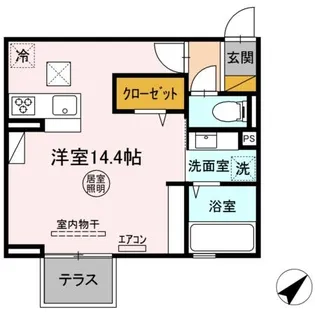 KENTA金田西【1階】の間取り