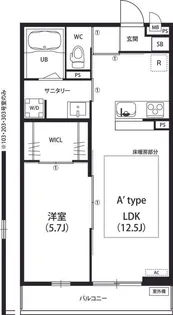リブリ・イーストガーデン【1階】の間取り
