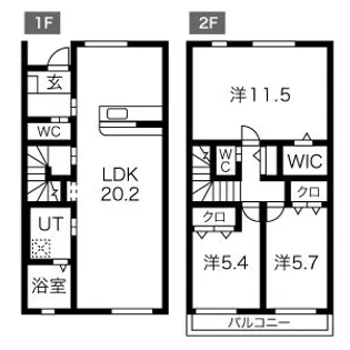 GLORIAII【1階】の間取り