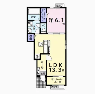 エクセレント アークⅡ【1階】の間取り