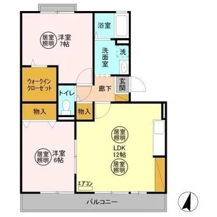 ルミエールC【3階】の間取り