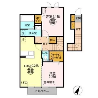 TIARAⅢ【2階】の間取り