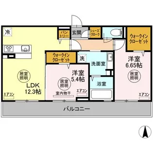 ゼフィール【3階】の間取り
