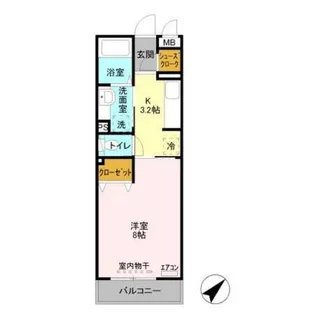 ラフィシア【2階】の間取り