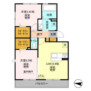 パレス オン【3階】の間取り