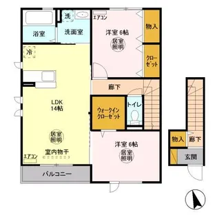 ソフィアコート 壱番館【2階】の間取り