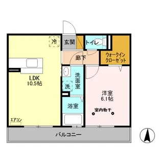 グリーンリーブス港南台 I【3階】の間取り