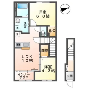 リョウエン【2階】の間取り