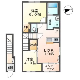 リョウエン【2階】の間取り