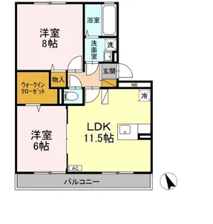 ルヴァン コート 弐番館【2階】の間取り