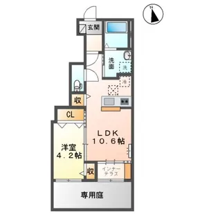 ソランジュ【103号室】の間取り
