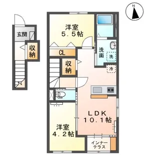 ソランジュ【2階】の間取り
