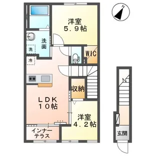 レナレジデンス【2階】の間取り