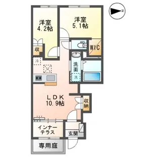 メゾン エメ【1階】の間取り
