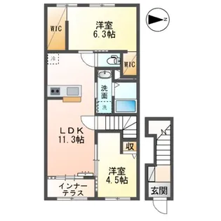メゾン エメ【2階】の間取り