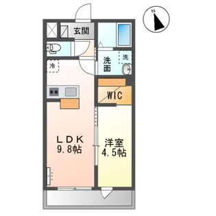 イルミエールヤヨイ【1階】の間取り