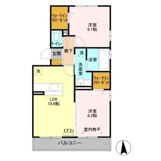 WILLキシモト【2階】の間取り