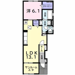 サウス ヴィラⅡ【1階】の間取り