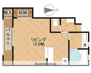 T.アンソレイユ【105号室】の間取り