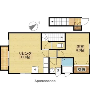 シャレー太田C【201号室】の間取り