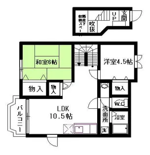 クレストヒルズF【2階】の間取り