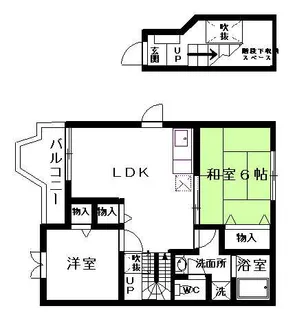 クレストヒルズB【2階】の間取り