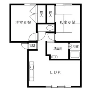 ルミエールコート【101号室】の間取り