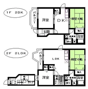 クレストヒルズE【1階】の間取り