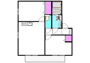 プレステージ祇園【1階】の間取り