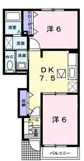 ブライト メゾン【1階】の間取り