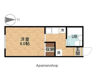 ベイサイドコーポ【203号室】の間取り