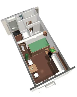 レオパレスサザンガーデン【109号室】の間取り