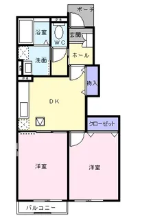 ディアコート・タカラ【1階】の間取り