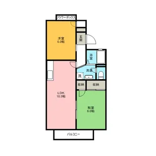 グランメールコホリ 弐番館【2階】の間取り