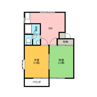 リバーサイド人見【B-201号室】の間取り
