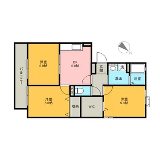 メゾン・ブルーノ【202号室】の間取り