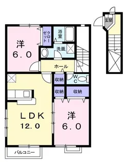 フォレストガーデンⅠ【2階】の間取り