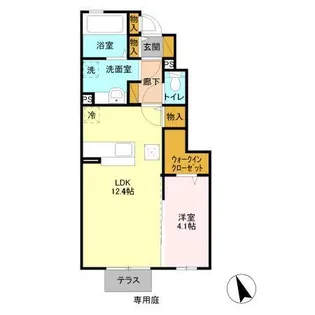エルヴィータ 東館【1階】の間取り
