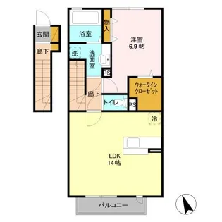 エルヴィータ 東館【2階】の間取り