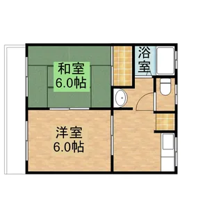 ハイネス畑沢【202号室】の間取り