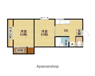 エスポワール畑沢【103号室】の間取り