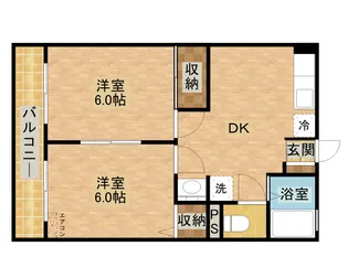 千葉県木更津市真舟1丁目【アパート】の間取り