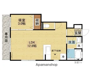 シャレー川嵜Ⅱ【102号室】の間取り