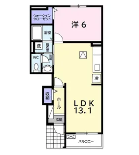 ミュリエル【1階】の間取り