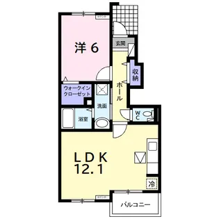 ラ・メール【1階】の間取り