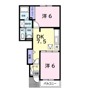 プラシード・カーサ【1階】の間取り